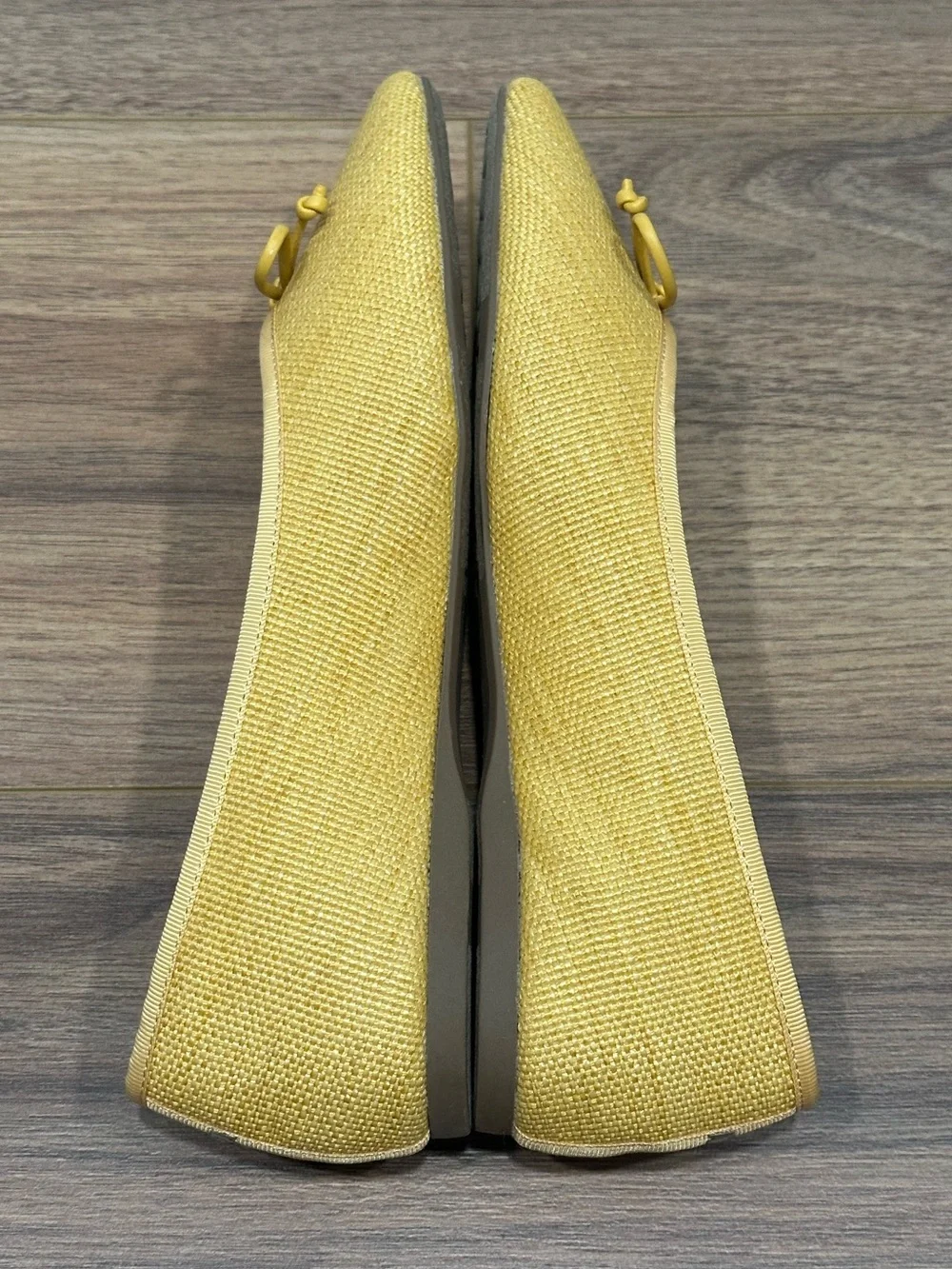 Birdies The Goldfinch Flat in Daffodil Raffia Size 7
